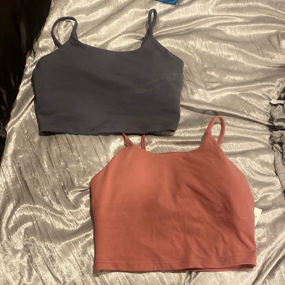 Pink and grey bra/ crop top